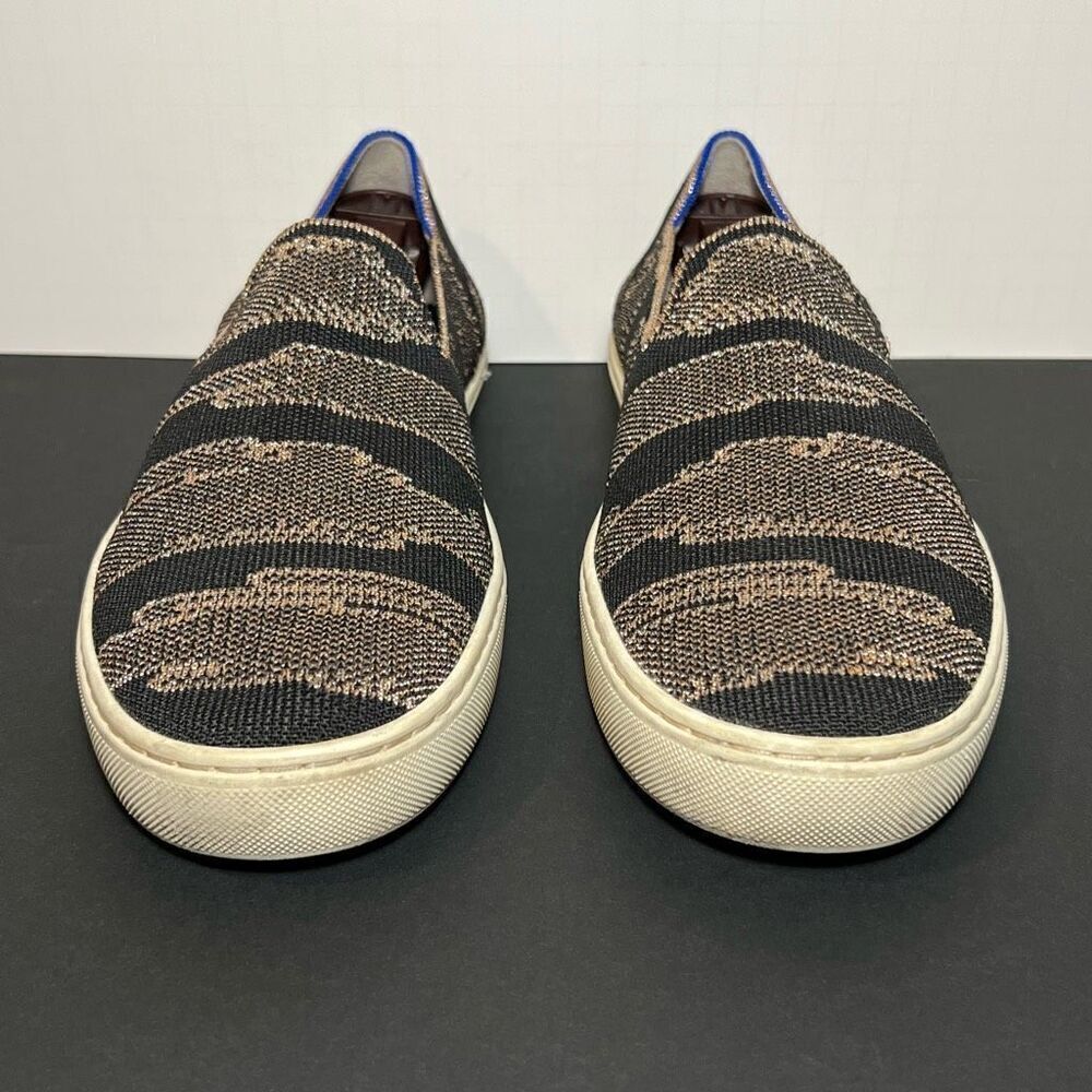 Womens ROTHYS The Original Gold Shimmer Slip On Sneakers / Size 9.5 - Picture 2 of 8